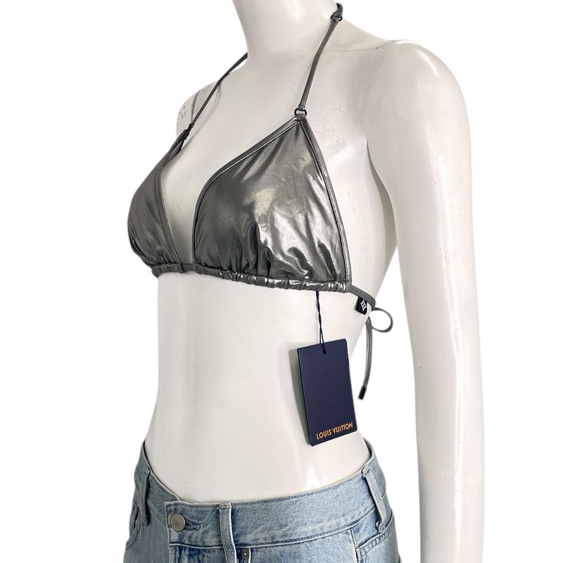Louis Vuitton 2022 Swimsuit Biggini Top Silver