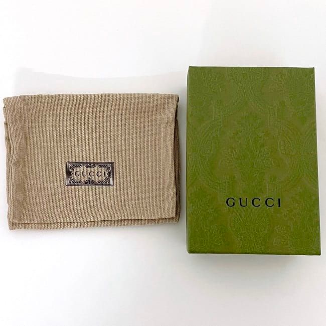 Gucci Trifold Wallet Black 736151 2067 Unused Excellent Condition Leather