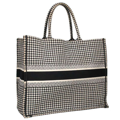 Dior BOOK TOTE Book Tote Staggered Embroidery Logo Tote Bag Men's L