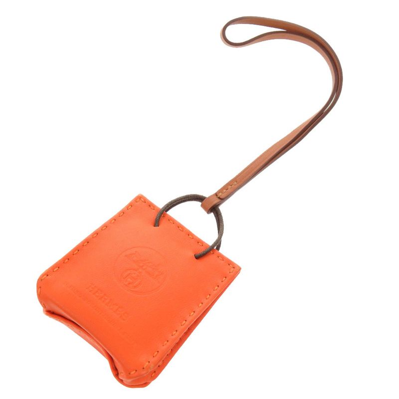 Hermes Sac Orangerie New Milo Orange Bag Charm 0074 Hermes