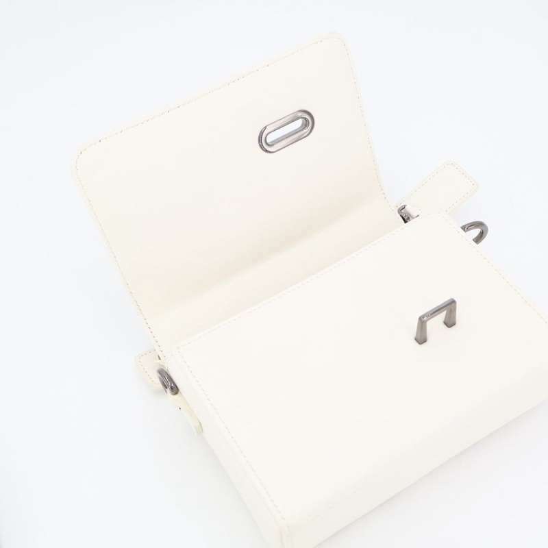 Christian DIOR Caro Chain Shoulder White Bag