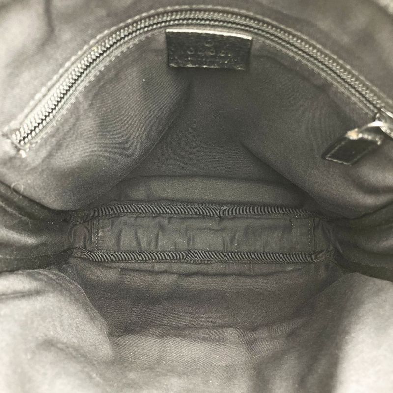 Gucci 92551 Shoulder Bag GG Canvas Black Ladies Men Fashion Vintage Gift