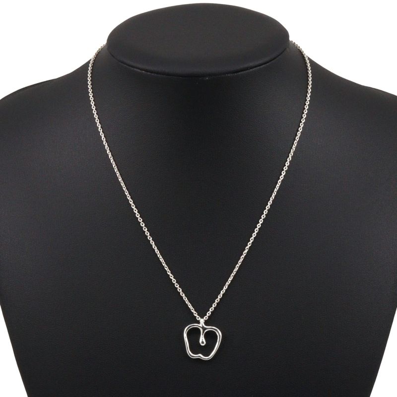 Tiffany & Co Apple Elsa Peretti 925 Silver Ladies 3.8g Necklace