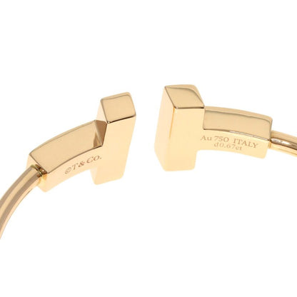 Tiffany & Co T-wire Wide Large Bracelet 18K Pink Gold Ladies