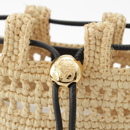 Loewe Raffia Drawstring Ring Pocket Shoulder Bag C756phpx01 Natural