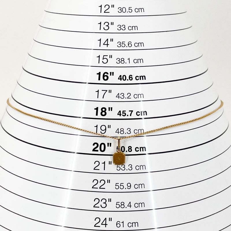 Celine Separable Triomphe Plate Necklace Box 24-1406