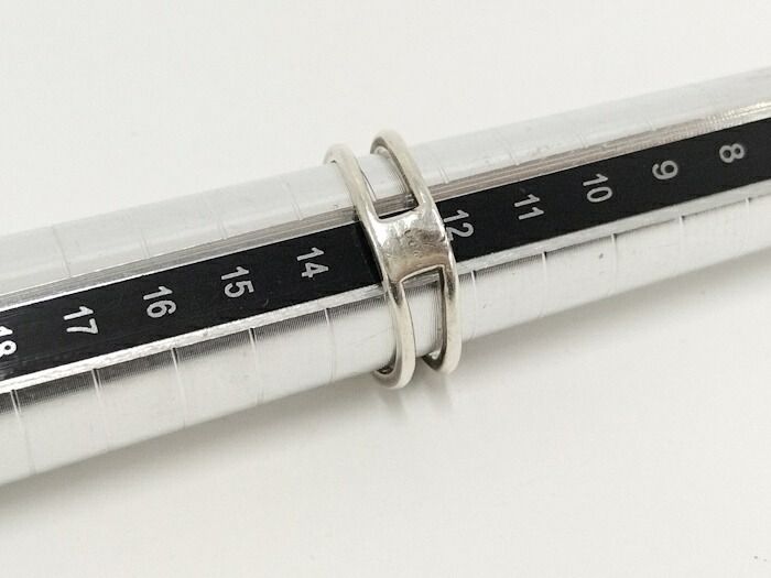 Gucci Ring Interlocking G Sv925 Silver 925 Silver Size 14