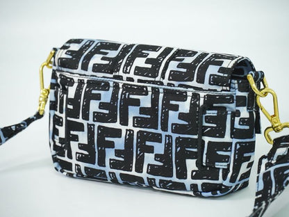 Authentic Fendi Zucca Bucket Joshua Vidas Collaboration 2WAY Shoulder Bag Belt