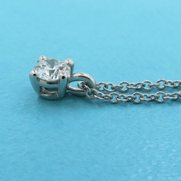 Tiffany & Co Solitaire Diamond Necklace /d017ct