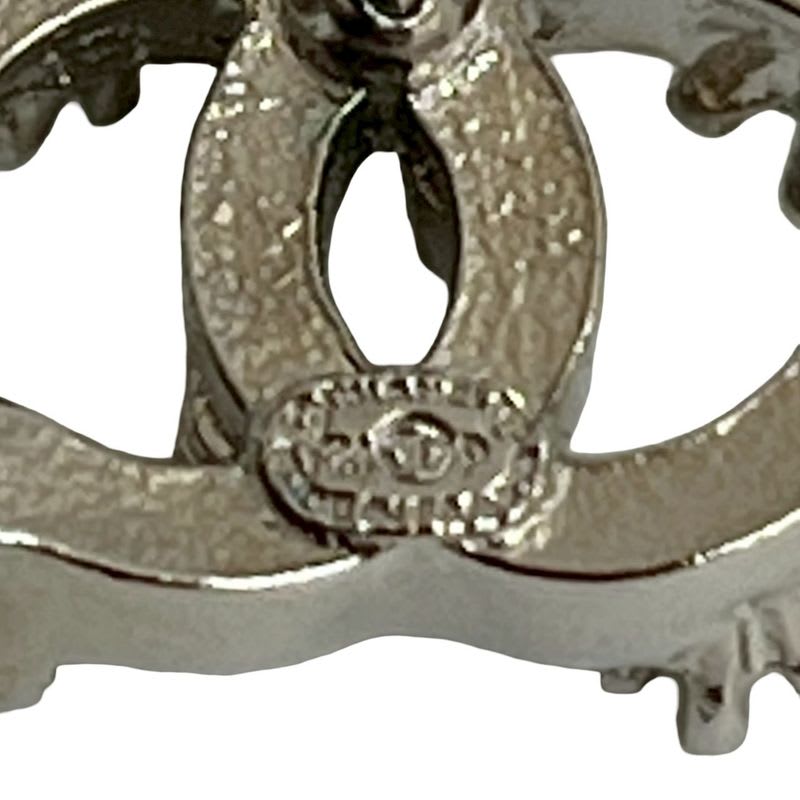 Chanel Coco Mark Motif Metal Rhinestone Earrings 23FP