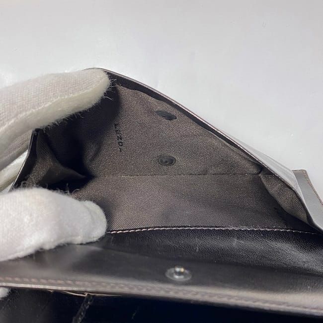 Fendi Bifold Wallet Khaki Brown Zucca 8m0022 Excellent Condition