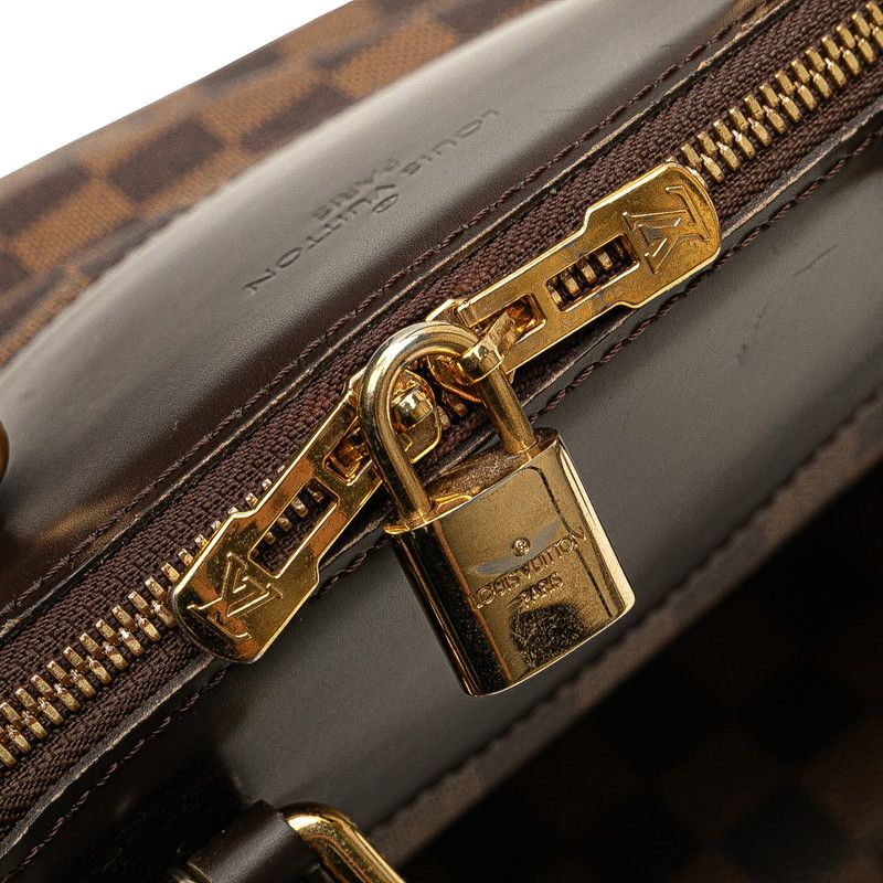 Louis Vuitton Damier Verona MM Handbag Shoulder Bag N41118 Brown PVC Leather