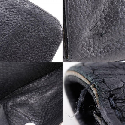 Hermes Dogon Long Taurillon Clemence Black □P Unisex Long Wallet