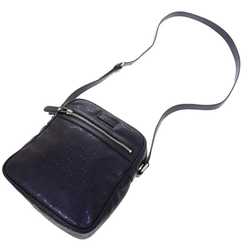 Gucci GG Imprime Shoulder Bag Crossbody 233268 497717 PVC Purple 0470 Gucci