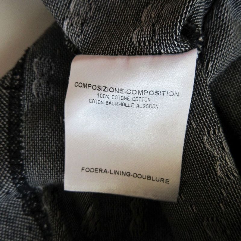 Gucci 199961 X3317 GG Pattern Polo Shirt Short Sleeves Logo Patch Gray Size L