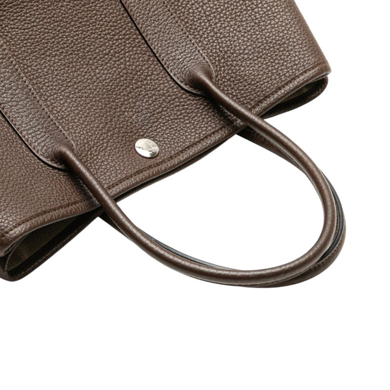 Hermes Garden Party TPM Chocolat Silver Hardware Negonda Ladies Hermes