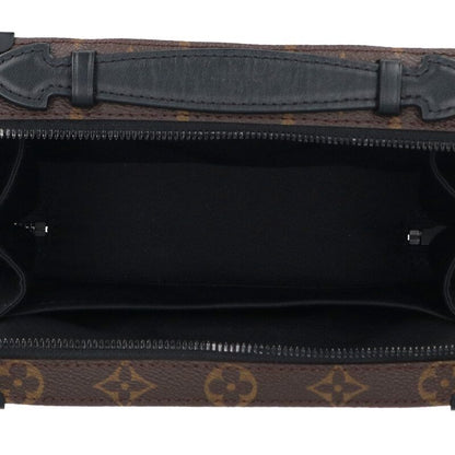 Louis Vuitton M45935 Handle Soft Trunk Monogram Macassar Shoulder Bag Men's