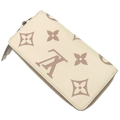 Louis Vuitton Long Wallet Zippy Wallet Bi-Color Monogram Empreinte Cles Creme X