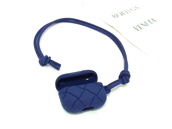 Bottega Veneta Intrecciato Rubber Airpods Pro Case Airpods Pro Case In Navy