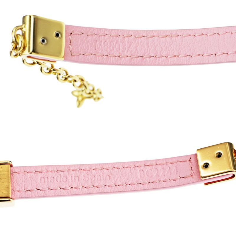 Louis Vuitton Bracelet Nanogram Enamel M8803z Pink Gdhardware Accessorie