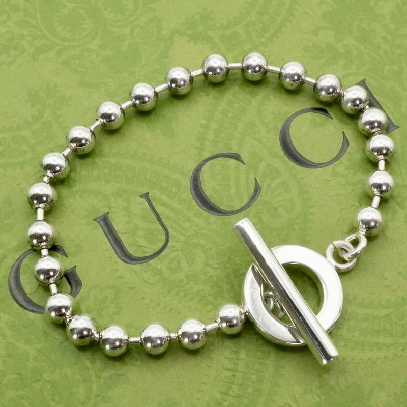16cm (6.30in) Gucci Toggle Ball Chain Bracelet 25-672s