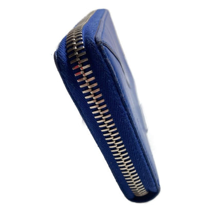 Balenciaga Round Zipper Wallet Blue