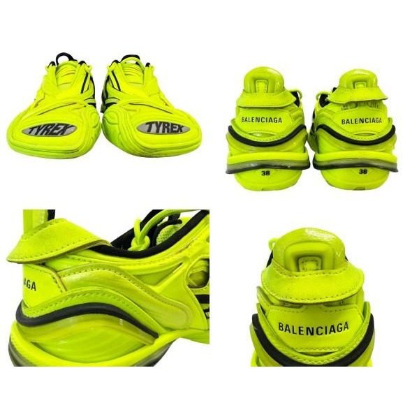 Balenciaga Tyrex Low Cut Sneakers 25 Neon Yellow — view 8