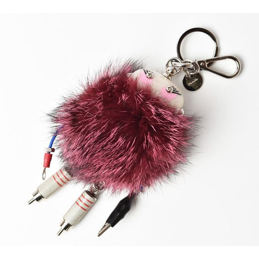 Prada Key Ring Holder Trick Robot Purple Multi