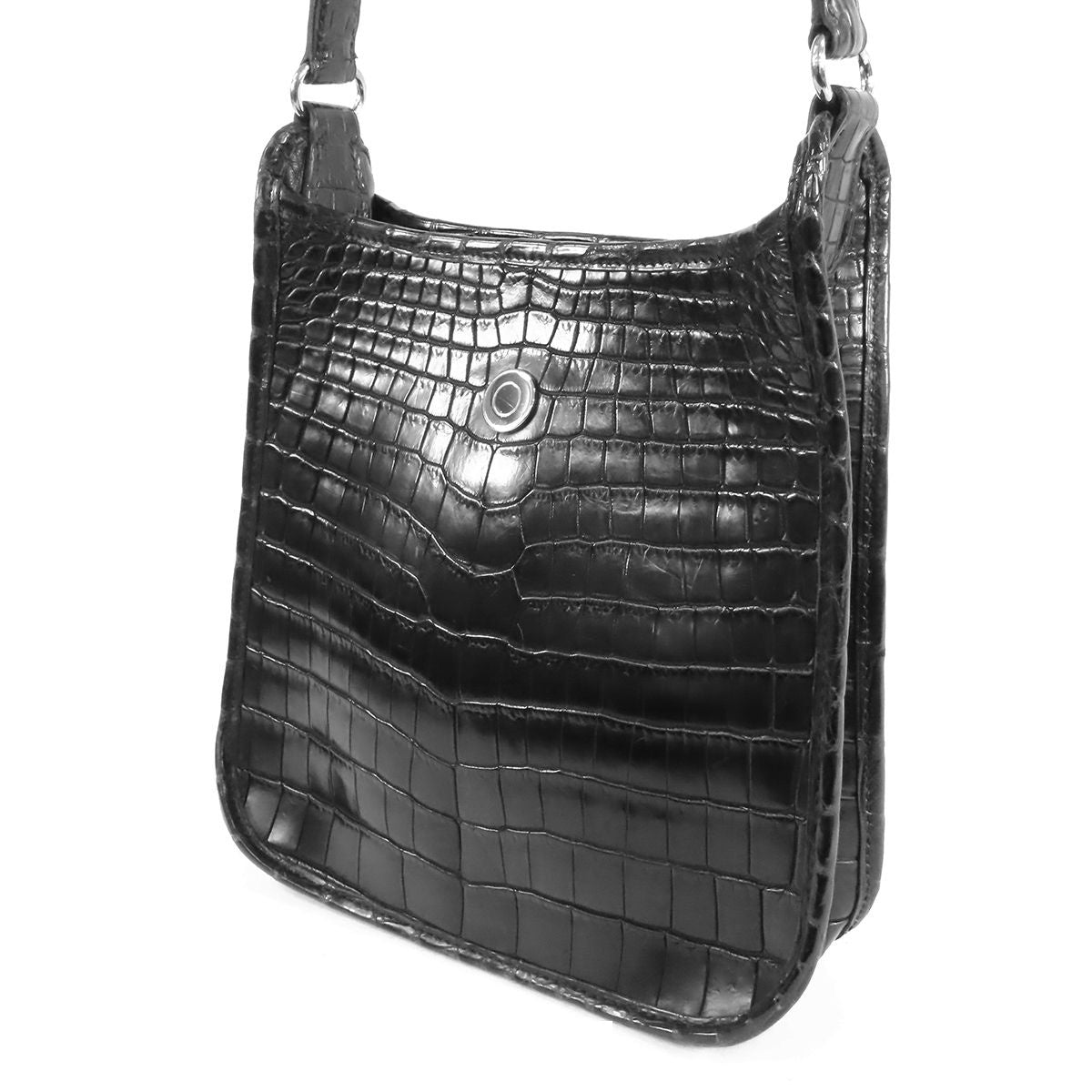 Hermes Vespa TPM Black Silver Niloticus Shoulder Bag — view 2
