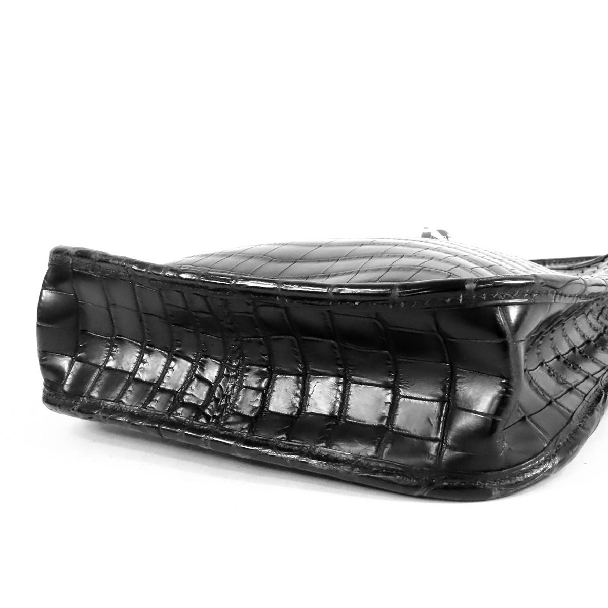 Hermes Vespa TPM Black Silver Niloticus Shoulder Bag — view 3