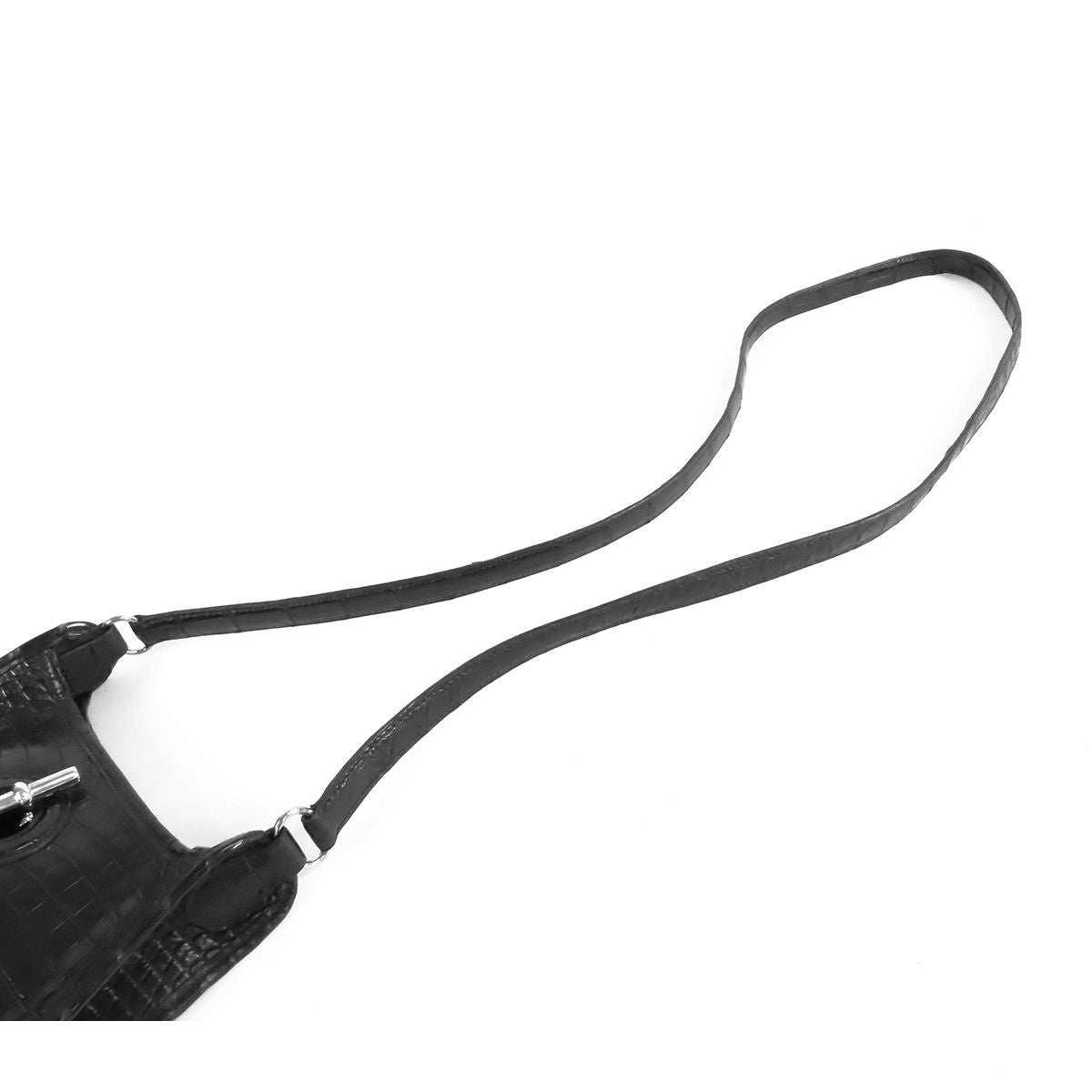 Hermes Vespa TPM Black Silver Niloticus Shoulder Bag — view 4