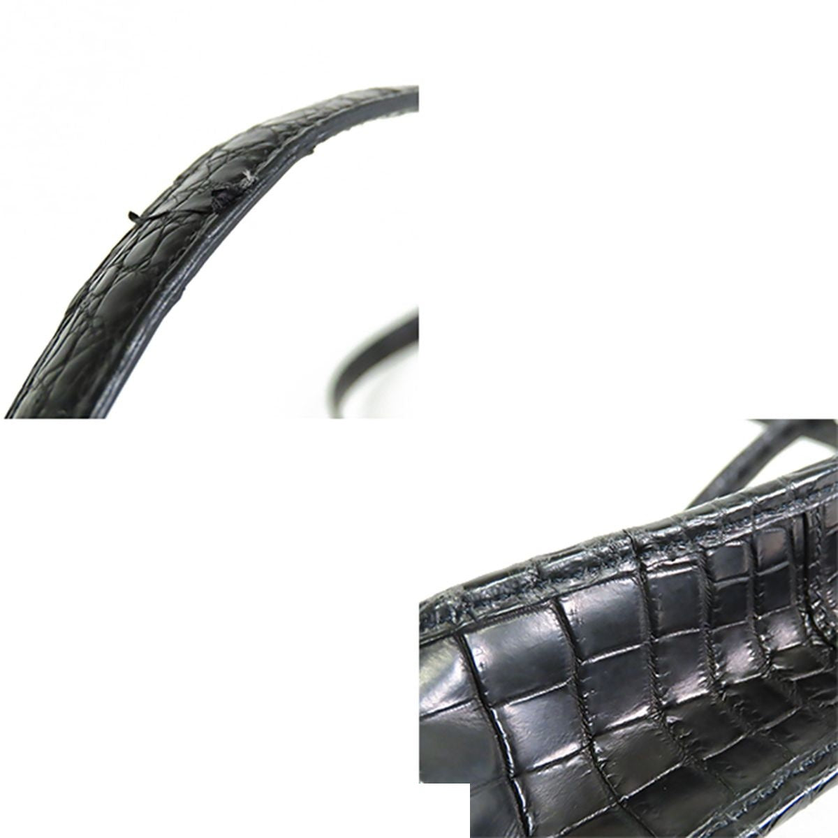 Hermes Vespa TPM Black Silver Niloticus Shoulder Bag — view 7