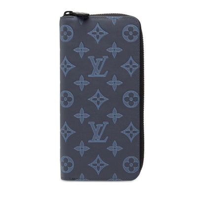 Louis Vuitton Monogram Shadow Zippy Long Wallet Vertical Zip Around