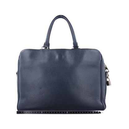 Louis Vuitton Alma Briefcase MM Navy Taurillon Leather — view 2