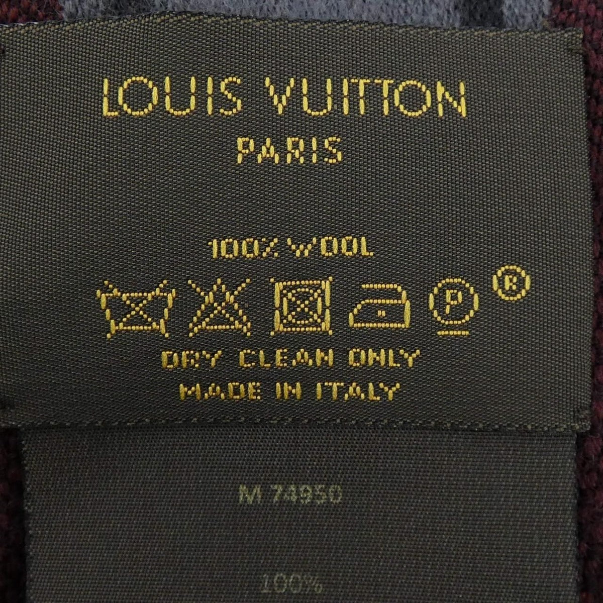 Louis Vuitton Scarf Black Gray Red — view 3
