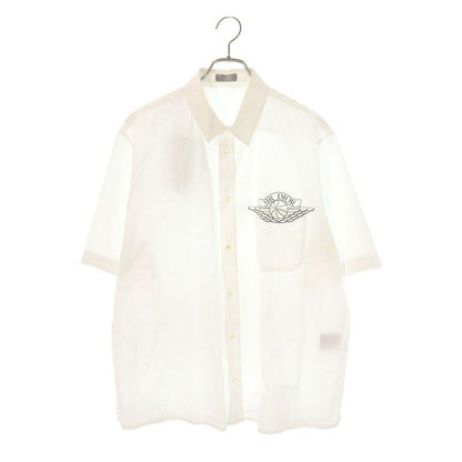 Dior 033 C502 A1581 AIR Chest Pocket Logo Print Short Sleeve Shirt 42