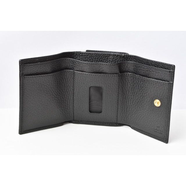 Gucci Mini Wallet Trifold Fold Black — view 3