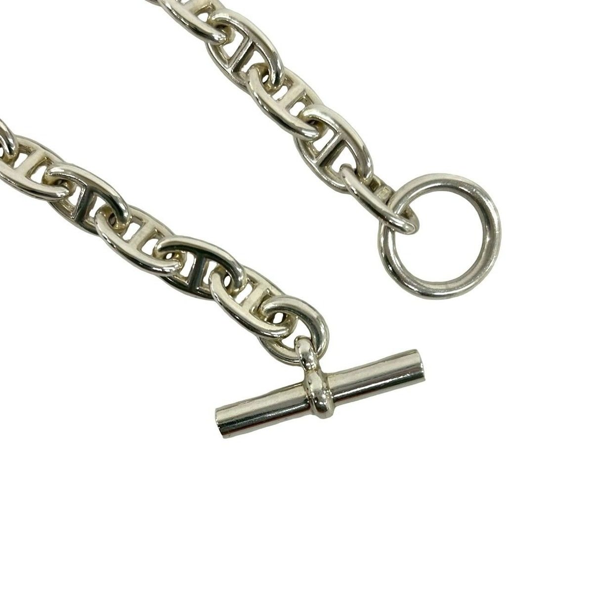 Hermes Chaine D'ancre MM 36 Links Martin Margiela Era Chain Necklace Silver — view 5