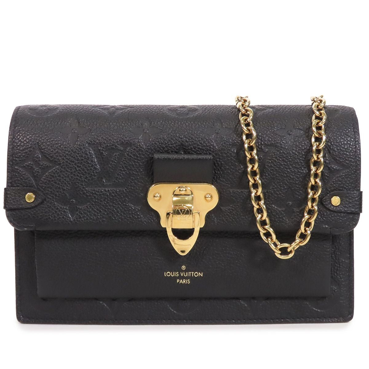 Louis Vuitton Portefeuille Vavin Chain Black Monogram Empreinte Wallet