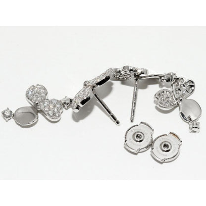 Tiffany & Co Earrings Pt950 Diamond 98 P Paper Flower — view 5