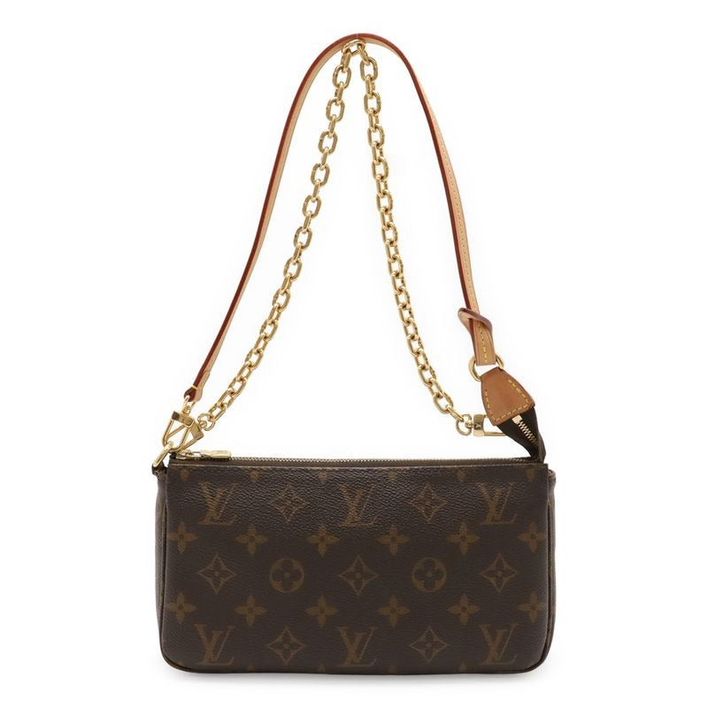 Louis Vuitton Monogram Pochette Accessoire Accessory Pouch Party Bag Chain