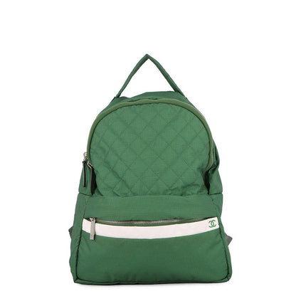 Chanel Backpack CC Logo Quilted Nylon