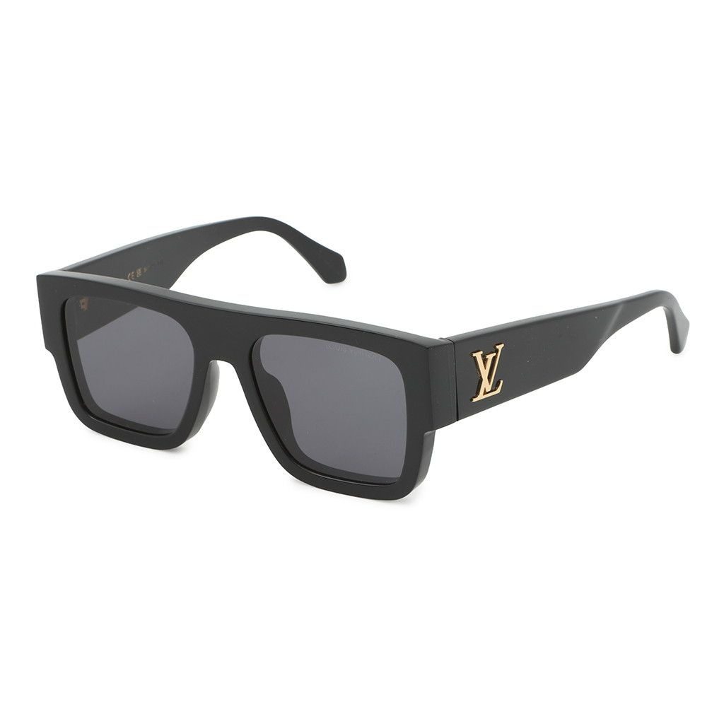 Louis Vuitton Sunglasses Acetate LV Crush Square 155 Eyewear Black