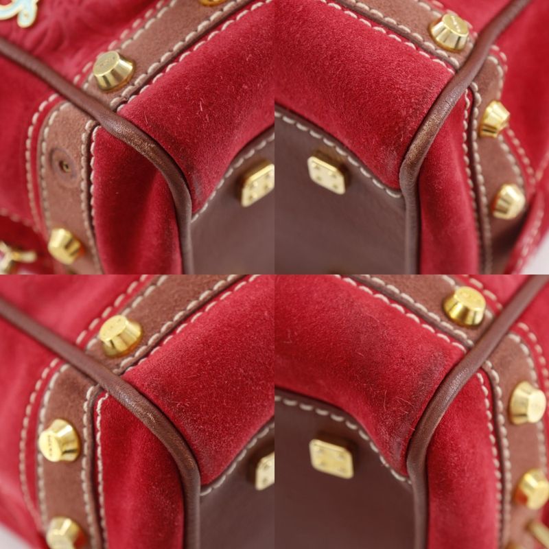 Loewe Amazona 28 160th Anniversary Mini Boston Leather X Suede Women's Handbag