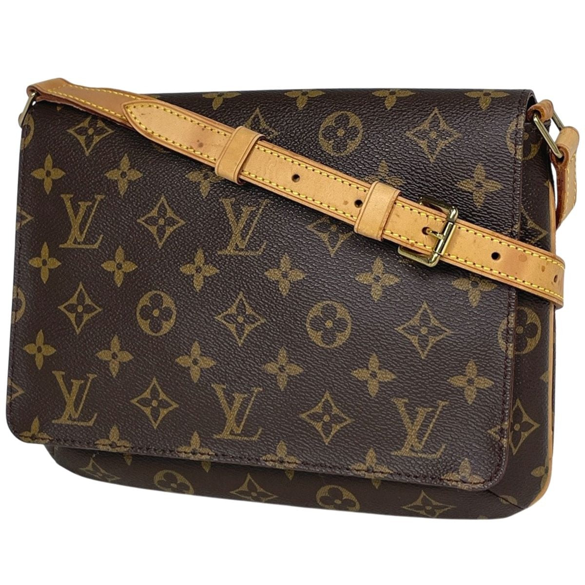 Louis Vuitton Musette Tango Short Shoulder Bag Monogram Brown