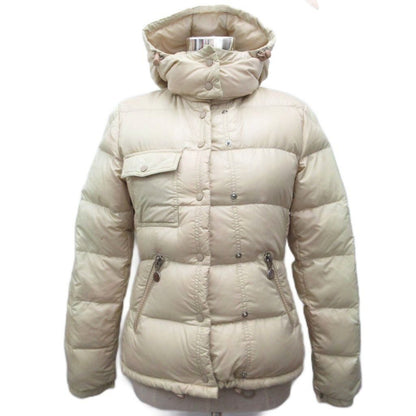 Moncler Berengere Down Jacket Hood Snap Button Logo 0 Beige