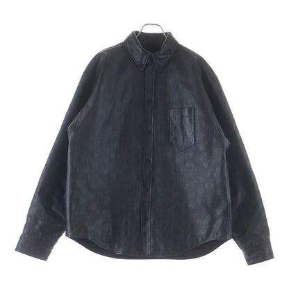 Balenciaga BB Monogram Leather Jacket Bbmonogram Black