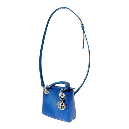 Dior Lady Dior Metallic Shoulder Bag Blue 417064 Shoulder Bag
