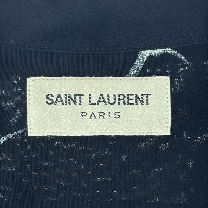 Saint Laurent Paris 19ss Shooting Star Short Sleeve Open Collar Shirt 531956