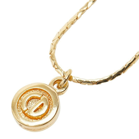 Dior CD Logo Gold Plated Necklace